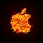 Apple burning
