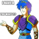 Marth offers you Something