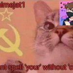 animejat1 announcement template meme