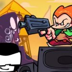 Pico Pointing Gun to Steve meme