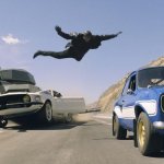 Fast and Furious 6 man jumping to other car