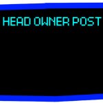 transparent head owner post