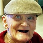 Old Man No Teeth in Hat