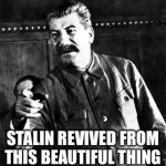 Stalin revived from this beautiful thing