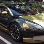 Golden bugatti