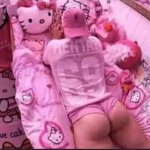 HELLO KITTY GUY ALL PINK