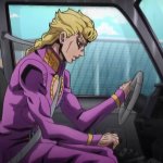 JoJo's Bizarre Adventure Giorno in the car