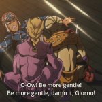 JoJo's Bizarre Adventure Giorno heals Mista