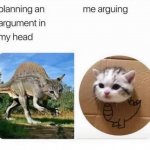 Planning an argument in my head meme