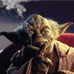 Yoda smoking