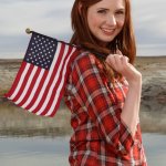 Karen Gillan patriotic