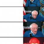 4 Panel Bernie sanders reaction meme