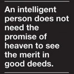 Heaven merit in good deeds