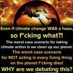 Climate change hoax meme