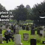 Imgflip on Saturday | This place is
   really dead on
     Weekends | image tagged in graveyard,alone,aint nobody got time for that,am i the only one around here | made w/ Imgflip meme maker