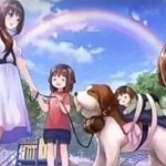 Anime dog children