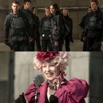 Hunger Games - Katniss vs Effie meme