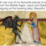 Jesus Satan bowling alley