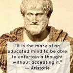 Aristotle educated mind meme