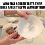 Squeak Test Clean Dishes