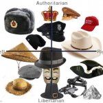 Political compass hats