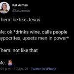 Be like Jesus meme