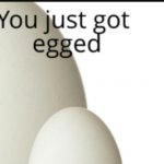 you just got egged meme