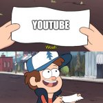youtube unreliable now | YOUTUBE | image tagged in woah this is worthless,youtube,hate | made w/ Imgflip meme maker