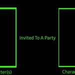 Character Party Inviation