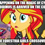 Sunset tells about Rodimus is here on The Magic of Cybertron | WHAT IS HAPPENING ON THE MAGIC OF CYBERTRON?
WHY RODIMUS IS ARRIVED ON THE COMICS? SHOULD THE EQUESTRIA GIRLS CROSSOVER IS NEXT? | image tagged in sunset shimmer,transformers | made w/ Imgflip meme maker