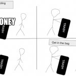 yeah... | EA; MY MONEY; MY MONEY; EA | image tagged in get in the bag | made w/ Imgflip meme maker