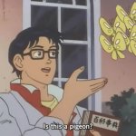 Oblivious anime man - multiple butterflies meme