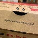 blue eyed pizza box meme