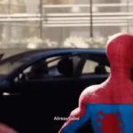T-pose spiderman flying meme