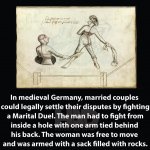 Medieval Germany Marital Duel