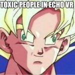 yes. | TOXIC PEOPLE IN ECHO VR | image tagged in derp goku | made w/ Imgflip meme maker