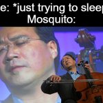 Chinese violin | Me: *just trying to sleep*
Mosquito: | image tagged in chinese violin,memes,mosquito,annoying mosquito | made w/ Imgflip meme maker
