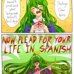Plead for your life in Spanish