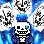 Sans and Gaster Blasters pixelated! | image tagged in sans and gaster blasters | made w/ Imgflip meme maker