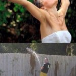 Peeing in The Dating Pool | IF YOU'RE GOING TO PEE IN THE POOL; IT BETTER BE THE DATING POOL | image tagged in peeing over the fence,memes,funny,funny memes,hilarious | made w/ Imgflip meme maker