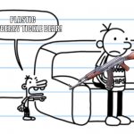 I was bored so I made a DOAWK meme | PLASTIC RASPBERRY TICKLE BEAR! | image tagged in ploopy blank | made w/ Imgflip meme maker