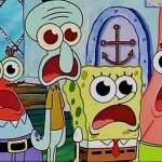 Spongebob and the gang breathing meme