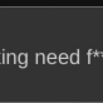 Stop fucking swearing