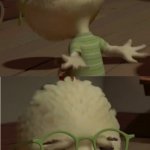 why do you do this you flirt | WHY ARE YOU CRUSHING ON EVERYONE; THIS WILL ONLY CAUSE MORE PROBLEMS FOR YOU | image tagged in chicken little wut | made w/ Imgflip meme maker