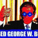 Based George W. Bush deep-fried 3