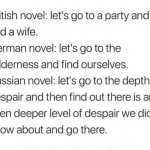 Novels from different countries