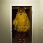 Big Bird Door | Nobody:; My dad walking past my door: | image tagged in big bird door | made w/ Imgflip meme maker