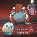 Rowlet vs Groudon meme