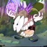 Paused Lucky meme