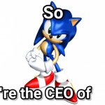 so you're the CEO of